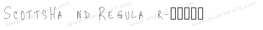 ScottsHand Regular字体转换